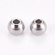 304 Stainless Steel Smooth Round Spacer Beads STAS-M006-01B-2