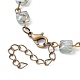 Fabrication de bracelets à maillons en perles de verre à facettes carrées AJEW-JB01150-52-3