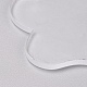 透明な空のアクリルパーツ  DIYキーチェーン用  バッグタグ  ギフトタグ  クリスマスの装飾品  花  透明  54.5x58.5x2.5mm  穴：3.5mm X-TACR-WH0002-08-2