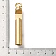 真鍮製の緊急ホイッスル  学校ジムアウトドアキャンプ釣りハイキング狩猟サバイバル用栓抜き  生（メッキなし）  58x9.5mm KK-Q791-01C-3
