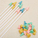 GLOBLELAND 60Pcs Knitting Needles Point Protectors Needle Tip Stoppers 2 Sizes (40 PCS Small+ 20 PCS Big Knitting Needles Stopper) Needle Tip Cover Stoppers for Knitting Craft Sewing Craft DIY FIND-GL0001-53-4
