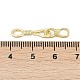 Латунь раз по сравнению с застежками KK-Z094-02G-3
