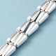 Brins de perles d'hématite magnétiques synthétiques galvanisées G-Q1009-F02-01-2