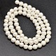 Round Shell Pearl Matte Surface Bead Strands BSHE-M011-08-6mm-2