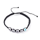 Bracelets de perles de nylon tressés réglables BJEW-JB06172-2