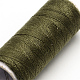 布地やDIYクラフト用品402ポリエステル縫糸コード  コーヒー  0.1mm  約120m /ロール  10のロール/袋 OCOR-R027-26-2