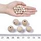 Perle di legno di faggio naturale WOOD-T020-01A-4