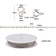 Kit de fabrication de bijoux de chaîne de câble en laiton diy 3m DIY-YW0005-75P-3