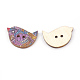 2-Hole Printed Wooden Buttons BUTT-T001-02-LF-2