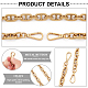 Alloy Bag Chain Strap FIND-WH0090-91-6