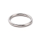 201 anillo de acero inoxidable simple y fino para mujer. RJEW-I089-27P-2