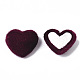 Velvet Cloth Fabric Covered Cabochons WOVE-S084-14F-1