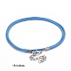 DIY 20pcs transparentes klares Glas Daumenabdruck flache runde Halsketten-Kits DIY-ZZ0001-04-3