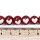 Круглые бусины Lampwork ручной пряди LAMP-R004-01B-4