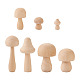 Schimasuperba木製きのこ子供のおもちゃ  DIYアクセサリー  バリーウッド  23個/セット WOOD-TA0002-45-1