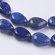Chapelets de perles en lapis-lazuli naturel G-I185-04-10x14mm-3