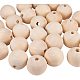 PandaHall 100 Pcs Natural Round Wood Beads Wooden Loose Spacer Beads Diameter 25mm Lead Free For Jewelry Making DIY Handmade Craft WOOD-PH0004-25mm-LF-2