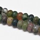 Natural Frosted Indian Agate or Lapis Lazuli Rondelle Bead Strands G-O031-6x4mm-M-3