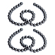 Round Non-magnetic Synthetic Hematite Beads Strands G-PH0012-01-10mm-1