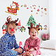 Adesivi murali natalizi in pvc DIY-WH0228-900-4