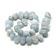 Brins de perles de cristal aigue-marine naturelles G-R426-10-2