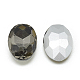 Cabujones de cristal con rhinestone RGLA-T080-10x14mm-03-2