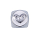 Unicraftale 1pc fer timbres cuboïde coeur motif poinçon en métal poinçon estampage presse outil métal en acier tag estampage pour l'impression sur métal bijoux en cuir bois 64.5x10x10mm AJEW-BC0005-19G-4
