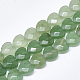 Natürlichen grünen Aventurin Perlen Stränge G-S357-E01-05-1