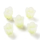 4-Petal Opaque Acrylic Bead Caps SACR-D007-08B-2