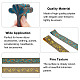 Ahandmaker 2 rouleaux 2 couleurs rubans de polyester à broder de style ethnique OCOR-GA0001-11-3