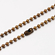 Colliers avec pendentifs en laiton X-NJEW-P107-03-3