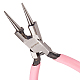 Sunnyclue alicates de punta redonda de 5 pulgada cortador de alambre alicates de abalorios de precisión herramientas de doblado de bucle de alambre de joyería para hacer joyas diy proyectos de hobby rosa PT-SC0001-28-1