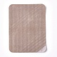 パッチの布生地アップリケアイロン  コスチュームアクセサリー  長方形  淡い茶色  125x95x0.5mm DIY-WH0152-86D-2