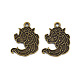Supports de pendentif d'émail en alliage de style tibétain PALLOY-N160-49AB-1
