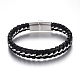 Leather Cord Bracelets BJEW-E352-35P-1
