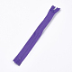 服飾材料  ナイロン閉口ジッパー  ファスナー部品  紫色のメディア  23.5~24x2.5cm FIND-WH0009-A14-2