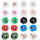 GORGECRAFT 20PCS 30mm Sequin Flowers Beading Applique 10 Colors Crystal Beaded Sewing on Cloth Patches Rhinestones Garment Accessory DIY for Clothes Bag Shoes Wedding Dress Headband Craft Decor DIY-GF0007-07-1