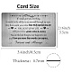 Rechteck 201 kundenspezifische leere Thermotransfer-Geldbörsenkarte aus Edelstahl DIY-WH0252-021-2