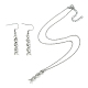 Ensembles de bijoux avec pendentif en alliage à double hélice adn et boucles d'oreilles danhle SJEW-JS01279-1