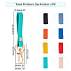 Ahadermaker 8 stücke 8 farben pu leder schlüsselanhänger KEYC-GA0001-20-2