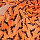Fingerinspire 2x1.7 ярд черная ткань с узором летучей мыши ткань для Хэллоуина во дворе темно-оранжевая нейлоновая ткань аксессуары для одежды для дома скатерть окно Хэллоуин украшение для дня рождения DIY-WH0032-23-3