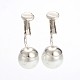 Perles à la mode de perles de verre Boucles d'oreilles clip EJEW-JE01518-3