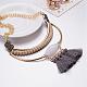 Fashion Women Jewelry Zinc Alloy Resin and Tassel Bib Statement Necklaces NJEW-BB15925-A-6