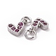 Brass Micro Pave Cubic Zirconia Charms RB-I078-66-M-NR-5