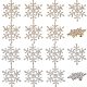 Gorgecraft 10 piezas 2 colores cristal rhinestone navidad copo de nieve broche pin JEWB-GF0001-29-1