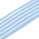 Stripe Pattern Printed Cotton Grosgrain Ribbon OCOR-WH0051-A03-2