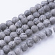 Chapelets de perles en pierre de carte/pierre picasso/picasso jasper naturelles  G-G735-27F-10mm-1