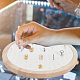 92-Slot Wooden Ring Jewelry Display Round Tray EDIS-WH0030-20A-6