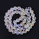 Chapelets de perles en verre électroplaqué EGLA-S176-6C-A01-2