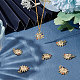 Beebeecraft 10 pièces soleil avec lune en laiton micro pavé coloré pendentifs en zircone cubique KK-BBC0004-16-5